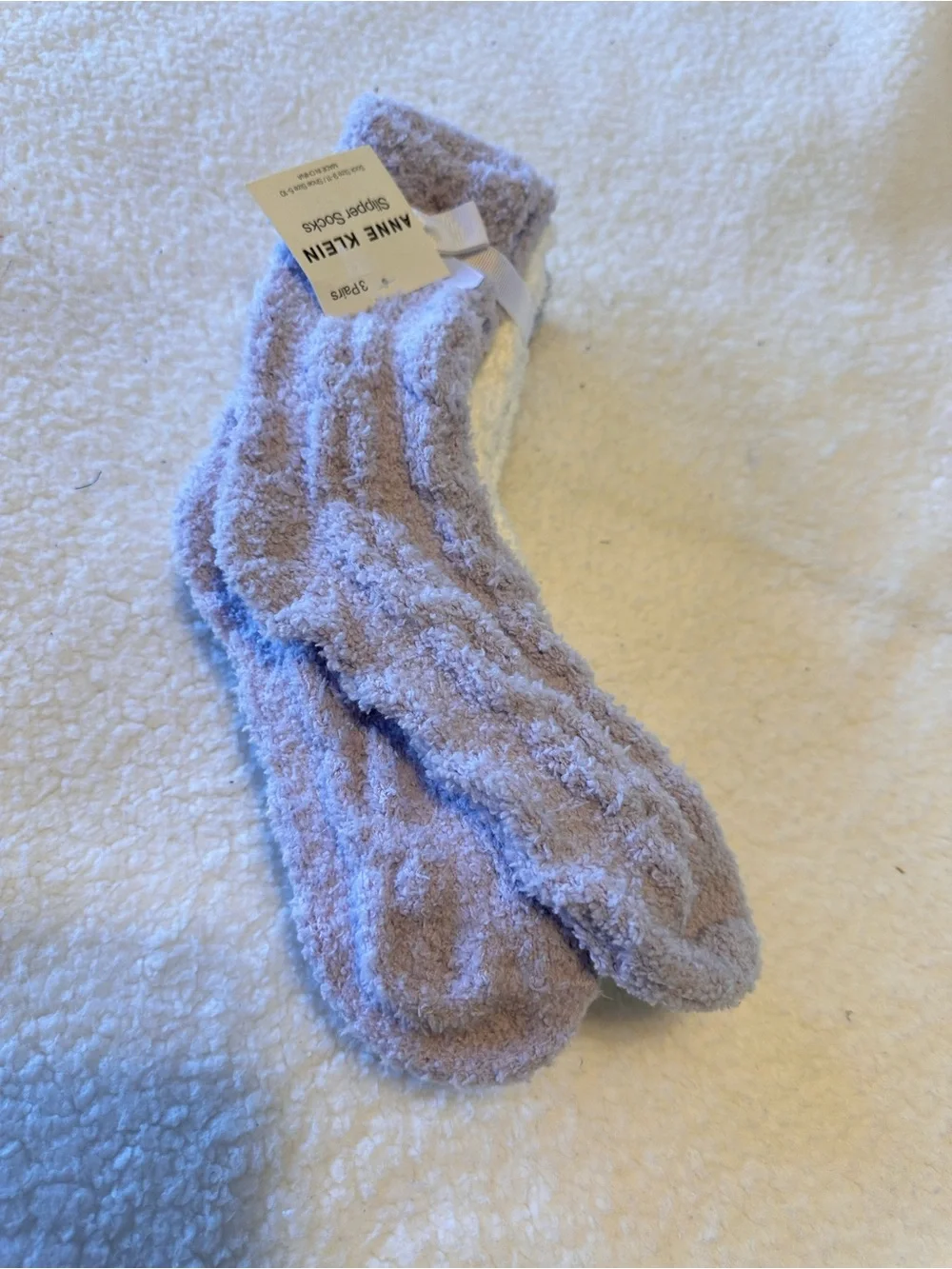 Anne Klein Plush Slipper Socks